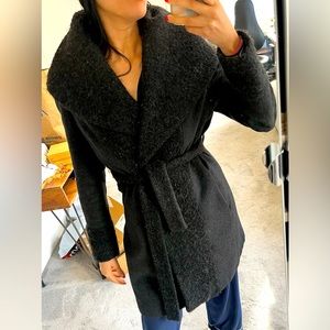 Calvin Klein Waterfall Collar Coat size small